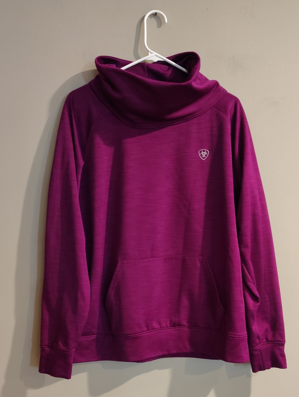 Ariat Conquest Women's Xlg Purple Cowl Neck Cold Weather Pullover‎ Sweatshirt
